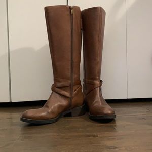 Enzo Angiolini Pebbled Leather Riding Boot